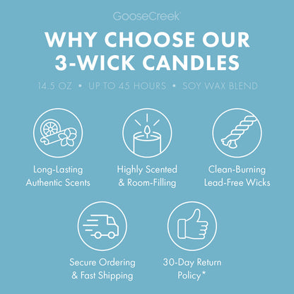 Cliffside Sea Spray Odor Eliminating 3-Wick Candle