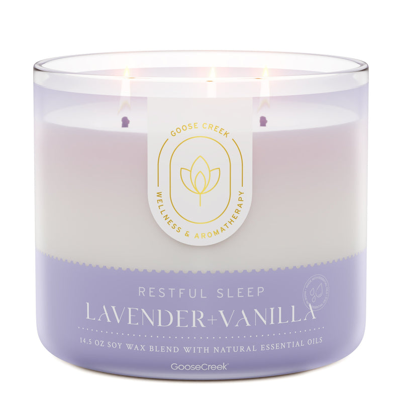 Lavender & Vanilla Aromatherapy 3-Wick Candle Blend 1-0299
